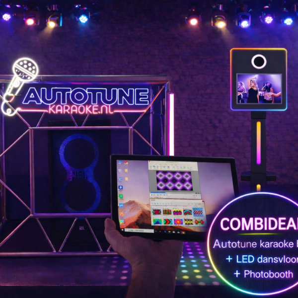 Combideal: Karaoke Set + Photobooth + 12m² LED Dansvloer